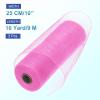 QUARKZMAN 3-Piece 10-Inch Pink Poly Jute Mesh Decorative Ribbon view 2