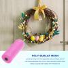 QUARKZMAN 3-Piece 10-Inch Pink Poly Jute Mesh Decorative Ribbon view 4