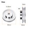 QUARKZMAN 4-Pack GT-2 80-Tooth Timing Pulley view 2