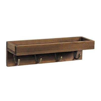 Wall-Mounted Storage Organizer with Hooks