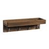Wall-Mounted Storage Organizer with Hooks view 1