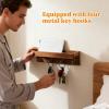 Wall-Mounted Storage Organizer with Hooks view 3