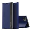 Wigento Flip Faux Leather Cover Case for Apple iPhone 17e / 16e, Dark Blue view 1