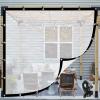 Waterproof Outdoor Curtains, Durable Weather-Resistant Plastic Side Panels for Gazebos and Pergolas, Adjustable Design for Enhanced Patio Protection view 1