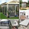 Waterproof Outdoor Curtains, Durable Weather-Resistant Plastic Side Panels for Gazebos and Pergolas, Adjustable Design for Enhanced Patio Protection view 4