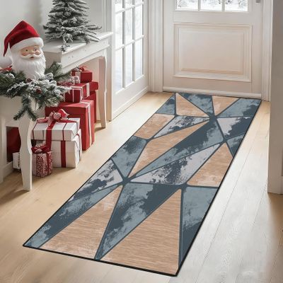 CONGCLI Hallway Runner Rug 100 x 245 cm, Absorbent, Non-Slip, Washable