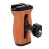 FUGASUN Wooden Side Handle, Compatible with ARRI 1/4" and 3/8", Adjustable Left/Right Grip view 2