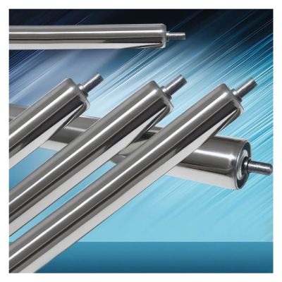 High-Performance Stainless Steel Conveyor Rollers, 5-Pack, Smooth-Running Replacement Rollers for DIY and Industrial Use (Dia. 25 mm x L 800 mm)