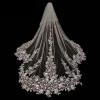 White Bridal Veil with Comb – Elegant Classic Accessory view 2