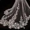 White Bridal Veil with Comb – Elegant Classic Accessory view 4