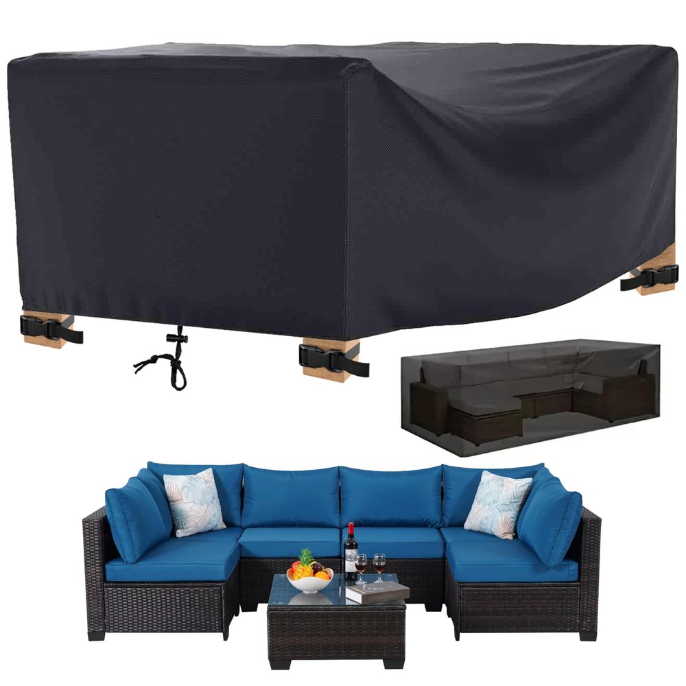 Weatherproof Garden Furniture Cover, 200 x 185 x 40 cm
