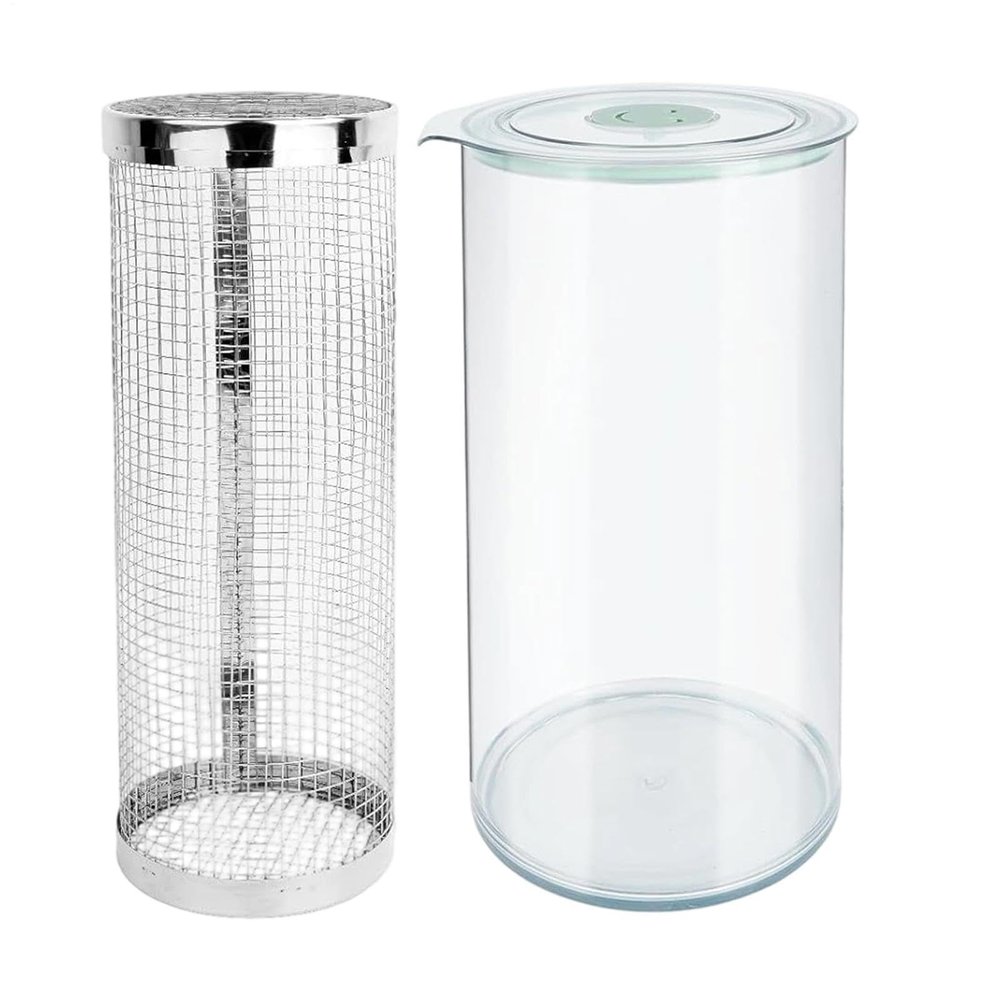 360-Degree Clear Breading Shaker with Mixer Roller