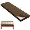 WLXFF Bench Cushion with Removable Cover, Warm Brown, 70 x 40 x 5 cm view 1