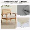 WLXFF Bench Cushion with Removable Cover, Warm Brown, 70 x 40 x 5 cm view 4