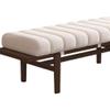 Universal Bench Cushion, 4.5-Inch Thick, Non-Slip, White, 40 x 70 cm view 1