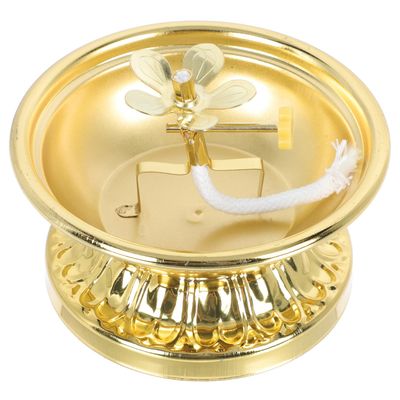 Housoutil Vintage Alloy Butter Lamp Holder