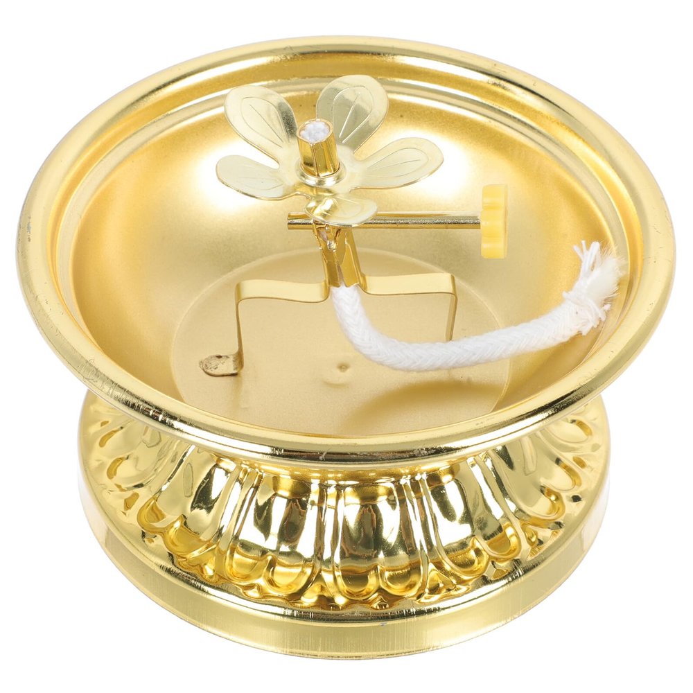 Housoutil Vintage Alloy Butter Lamp Holder