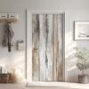 Self-Adhesive PVC Wood-Plank Door Wallpaper, Removable Waterproof Rustic Decal, 95 x 205 cm view 1