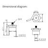 5-Pack KSD301/KSD302 10A 40–150°C M4 Threaded Normally Closed Thermostat Switch, 45°C view 4