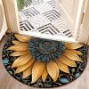 acsewater Semicircular Indoor and Outdoor Doormat, Non-Slip 3D-Printed Floor Mat view 1