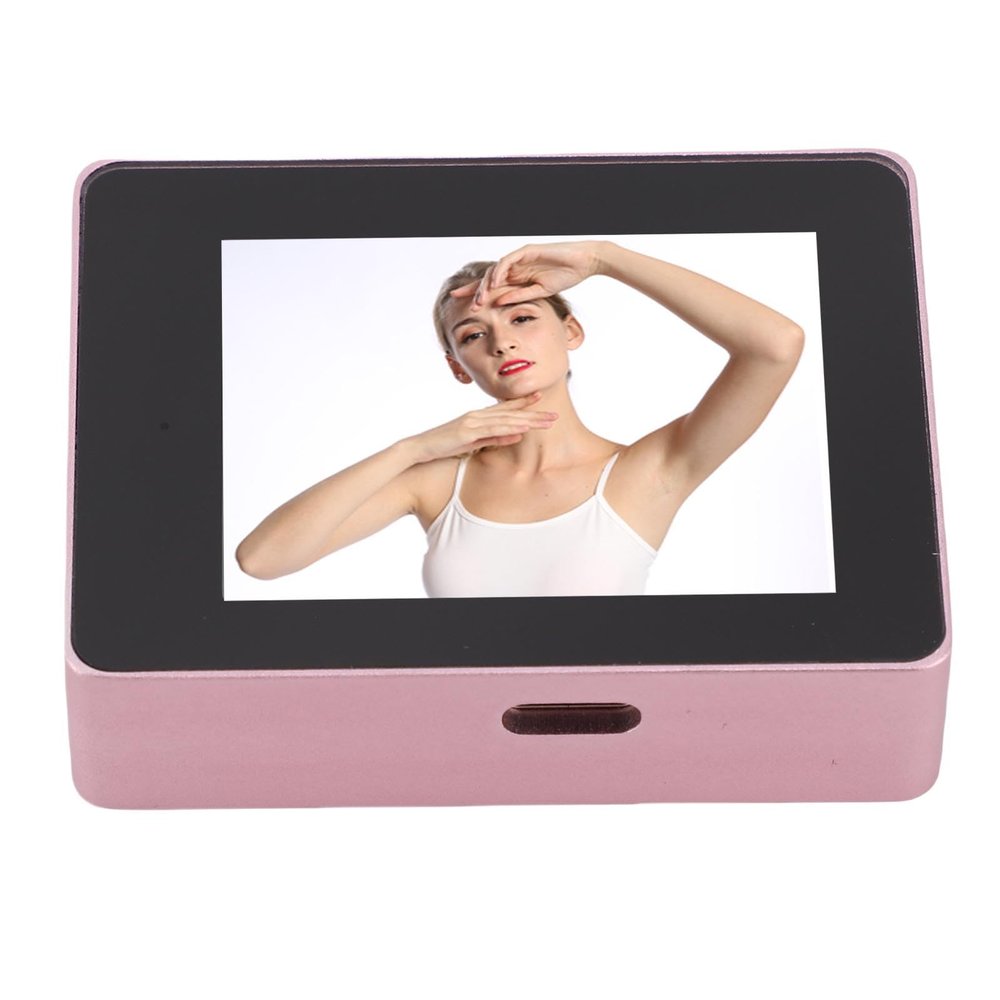 Cryfokt Wireless Selfie Monitor, Clear Display for Real-Time Video Recording and Live Streaming, Portable and Lightweight for Vloggers (PINK)