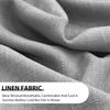 WLXFF Outdoor Linen Bench Cushion, Black, 40 x 40 x 5 cm view 2