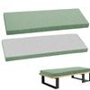 WLXFF Outdoor Linen Bench Cushion, Green, 150 x 40 x 5 cm view 1