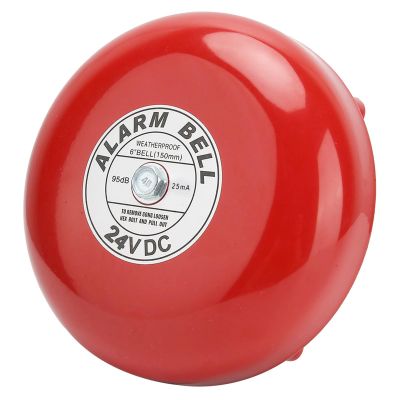 TARSHYRY 6-Inch Stainless Steel Fire Alarm Bell, 24V