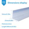L-Shaped Aluminum Angle Profile, 10–30 × 15–50 mm, 500 mm, 1–3 mm Thick view 2