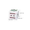 SOIMISS Square White Poker Dice, 25-Piece Set, 16 mm Acrylic, 6-Sided view 2