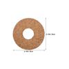 Hohopeti 8-Piece Cork Lids with Center Holes for Hydroponic Vases view 2