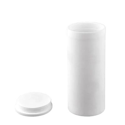 Ceramic Crucible, 99% Alumina Cylinder with Threaded Lid