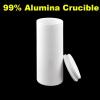 Ceramic Crucible, 99% Alumina Cylinder with Threaded Lid view 3