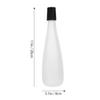 TOGEVAL 500 ml Frosted Glass Bottle, White, for Cocktails and Syrups view 2