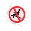 PLAFOPE 3-Pack Weatherproof PVC Safety Stickers, Do Not Sit or Lie Down, Red view 2