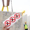 PLAFOPE 3-Pack Weatherproof PVC Safety Stickers, Do Not Sit or Lie Down, Red view 4