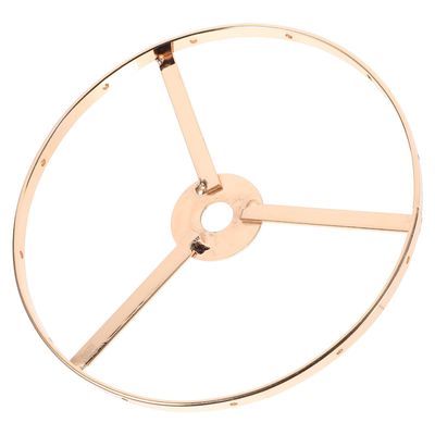E27 Metal Lampshade Holder, Double-Layer, 4 cm Inner Diameter, Gold
