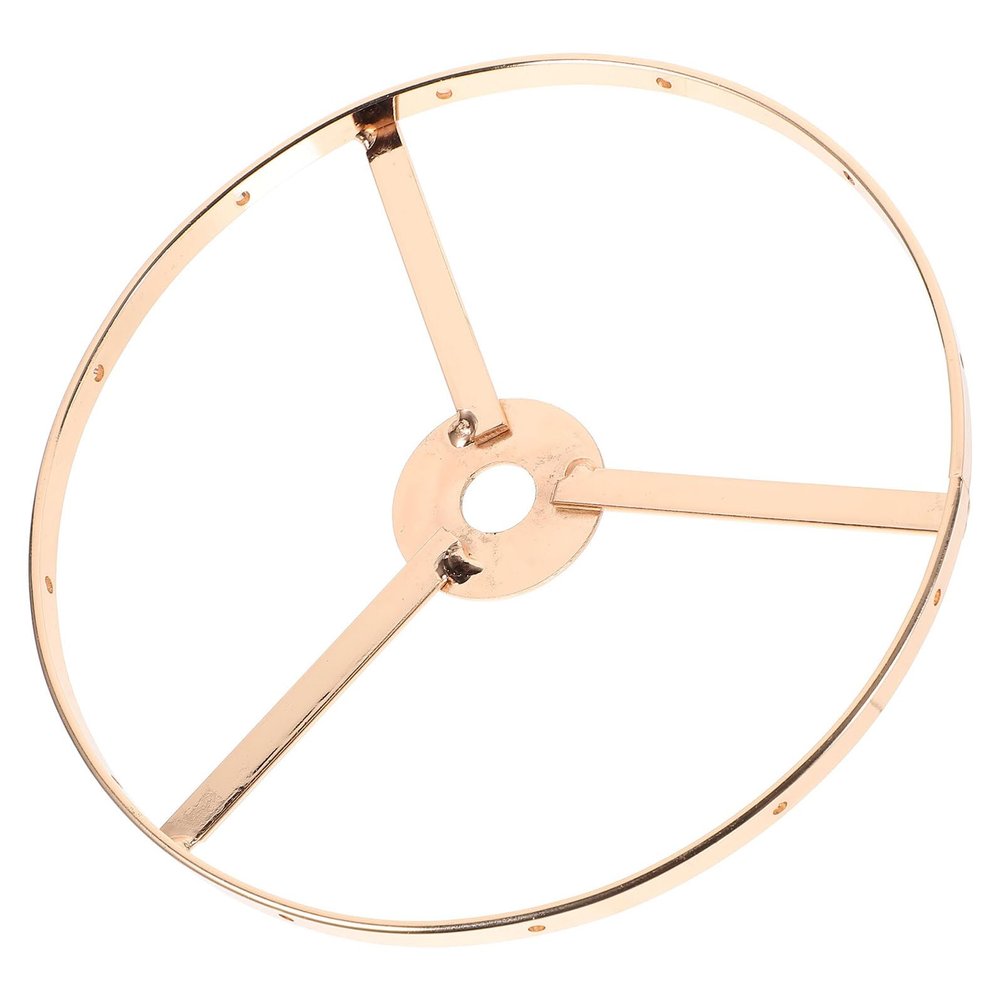 E27 Metal Lampshade Holder, Double-Layer, 4 cm Inner Diameter, Gold