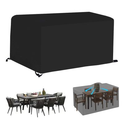 LSYALUCK Waterproof Patio Furniture Cover, 300 x 230 x 80 cm, 420D Oxford Fabric