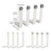 Zambuph 4-Piece Universal Bed Sheet Holders, Needle-Free Clip Buckles for Apartments and Hotels view 2