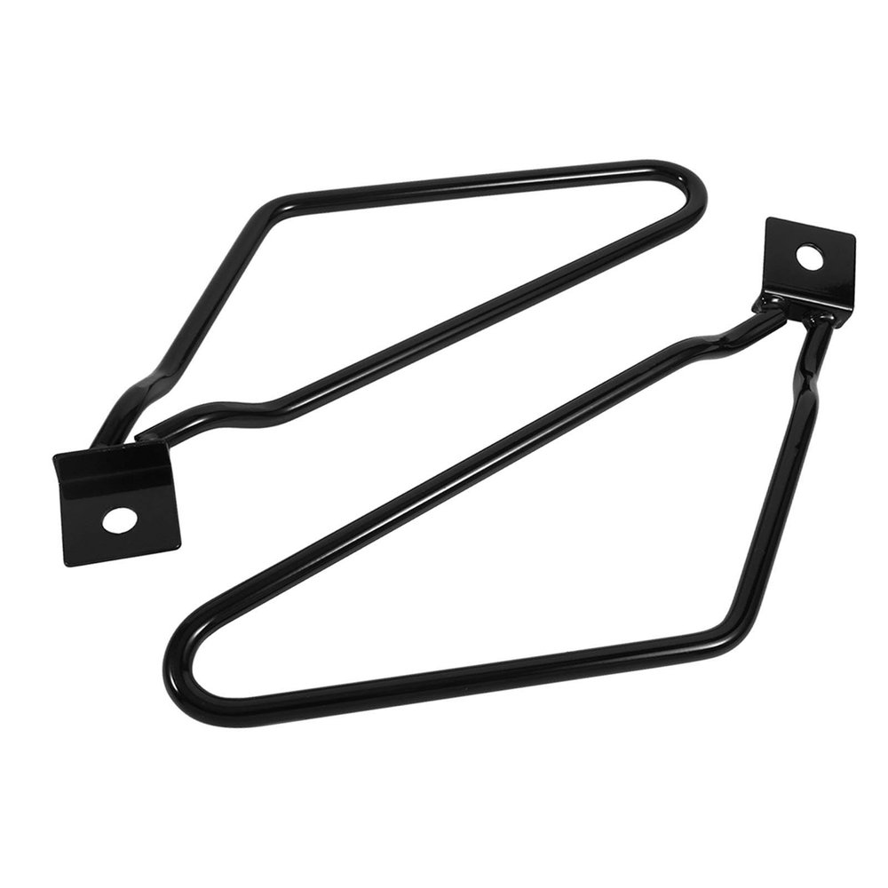 Walmeck Motorcycle Saddlebag Supports, Chrome-Plated, Black, for XL883/1200 HD1450/1584