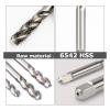HSS Metric Spiral-Flute Tap, M14 × 2 × 160 mm, Extended Shank view 2