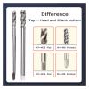 HSS Metric Spiral-Flute Tap, M14 × 2 × 160 mm, Extended Shank view 3
