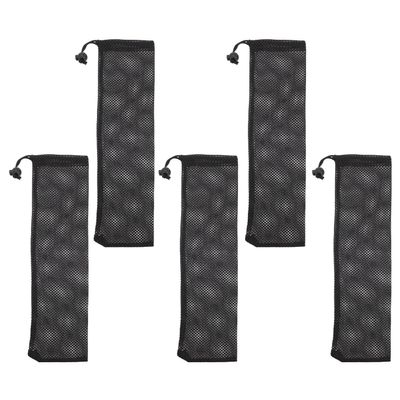 GLEAVI 5-Pack Hanging Nylon Bird Feeder Bags with Drawstrings