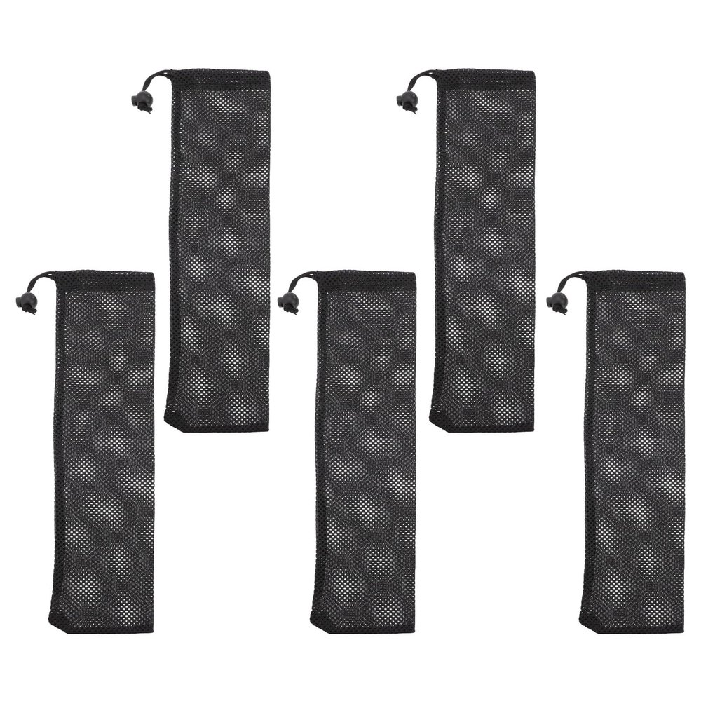 GLEAVI 5-Pack Hanging Nylon Bird Feeder Bags with Drawstrings