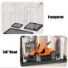 Acrylic Display Case 15/20/25/30/35/40/45/50 cm, Transparent Acrylic Box, Hobby Display Case with Large Storage, Customizable Toy Box for Sculptures (25 x 20 x H15 cm/10 x 8 x 6 in) view 4