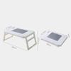 Portable Laptop Desk, Folding Legs, Standing Desk, Adjustable Bed Tray, Compact Home Office Workspace, Travel-Friendly Laptop Table view 2