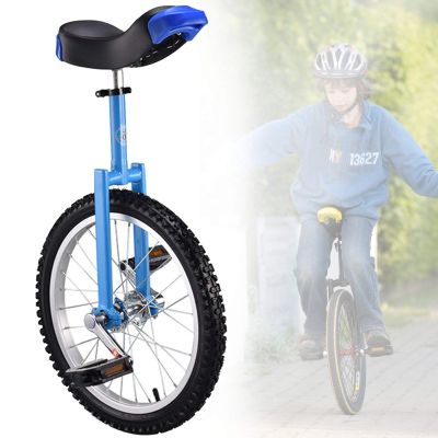 ZGHQHCDRH 18-Inch Kids' Unicycle, Blue