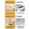 Mobile Laptop Desk with Sturdy Metal Legs, Adjustable Bedside Table for Eating and Working view 4