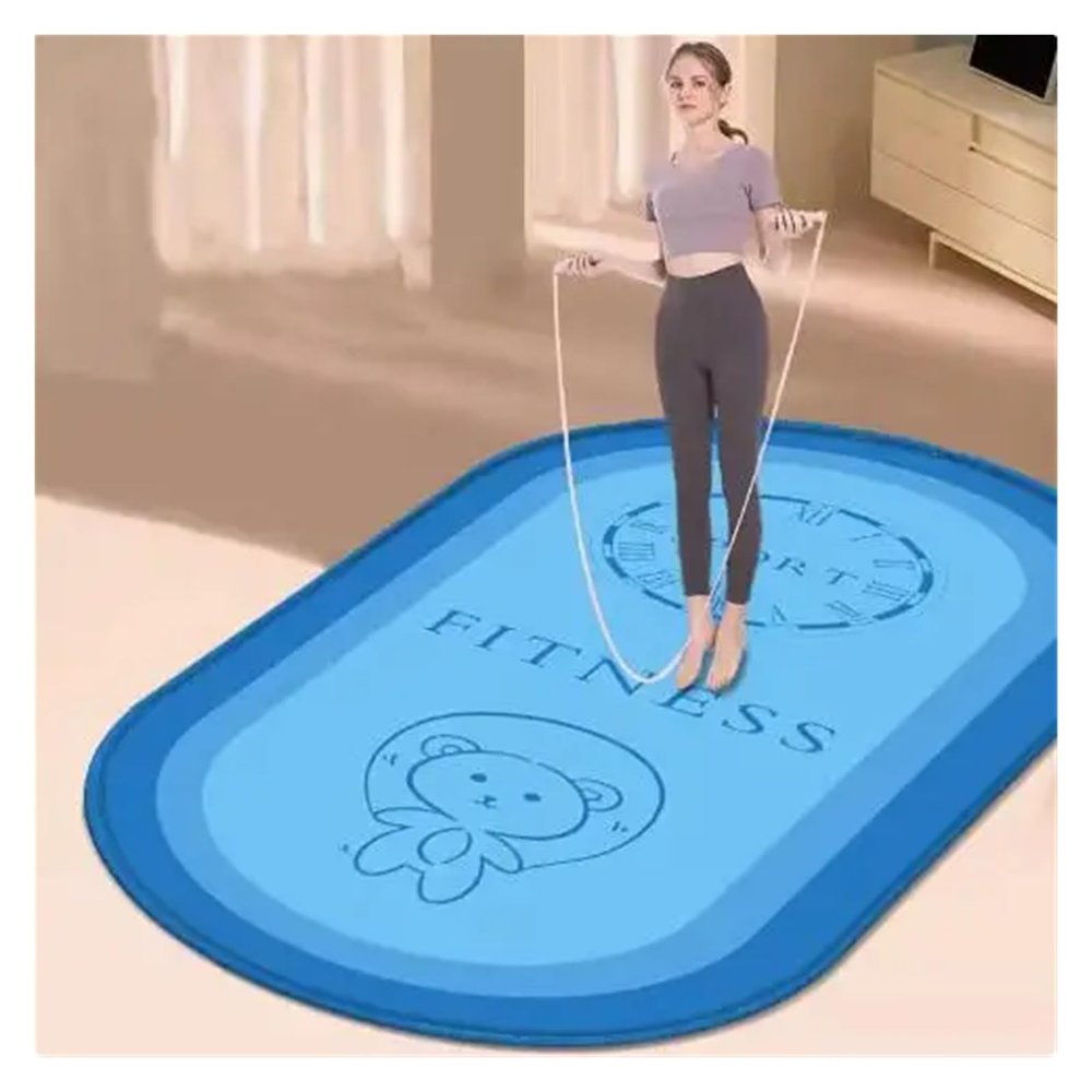 Yoga Fitness Mat, Blue, 80 × 120 cm